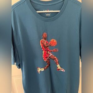 Jordan military blue tee